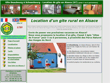Tablet Screenshot of gite-beaubourg.fr